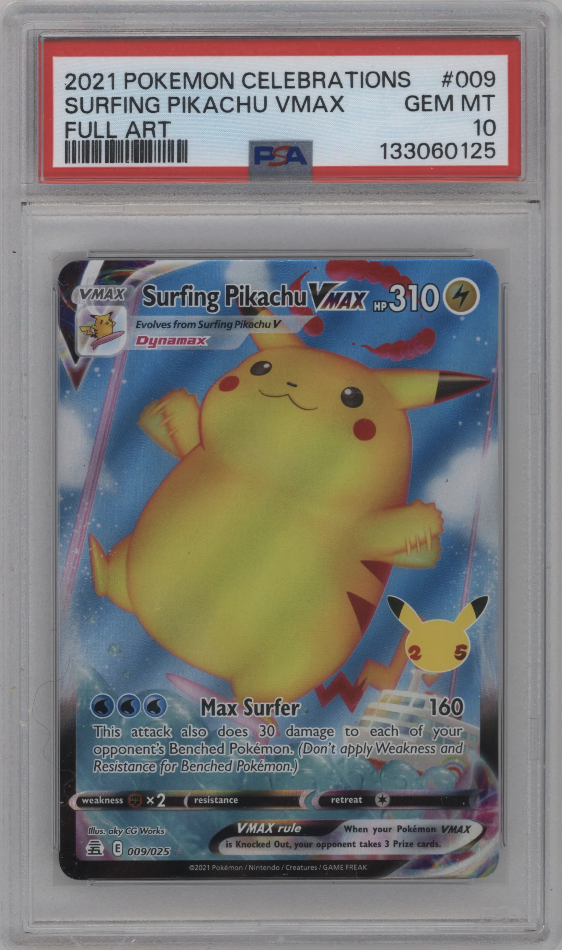 Surfing Pikachu VMAX