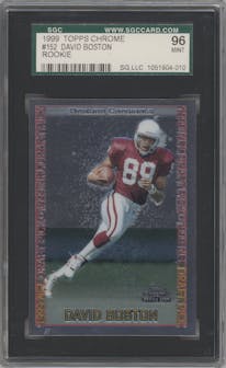 David Boston from the 1999 Topps Chrome set graded by SGC and given an overall grade of 9.