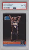 Paul George from the 2010-11 Donruss set graded by PSA and given an overall grade of 8.