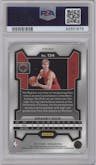 Gradey Dick from the 2023-24 Panini Prizm set featuring a Choice Cherry Blossom parallel graded by PSA and given an overall grade of 10.