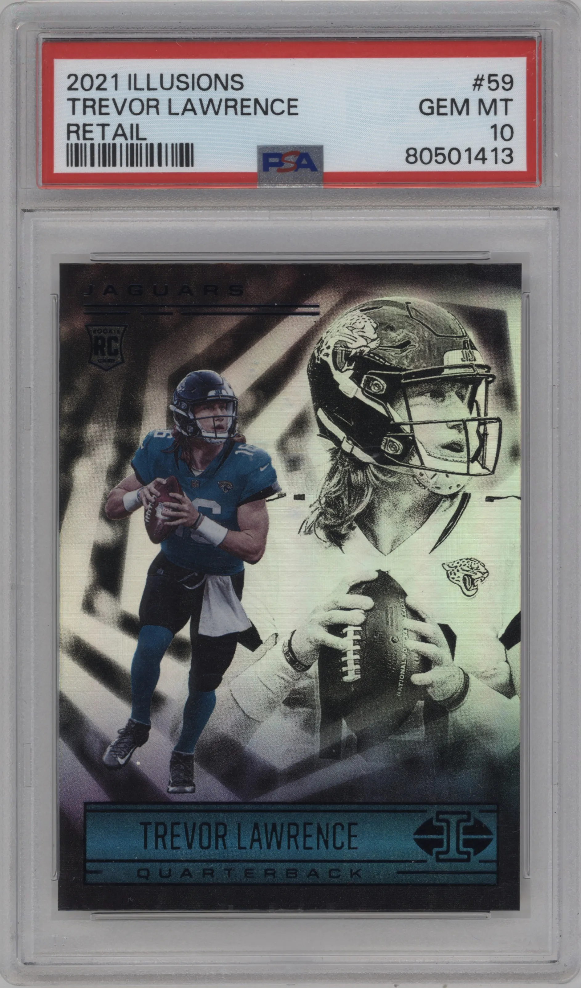 2021 Panini Illusions Trevor Lawrence Retail PSA 10