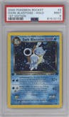 Dark Blastoise from the 2000 Pokemon set graded by PSA and given an overall grade of 9.