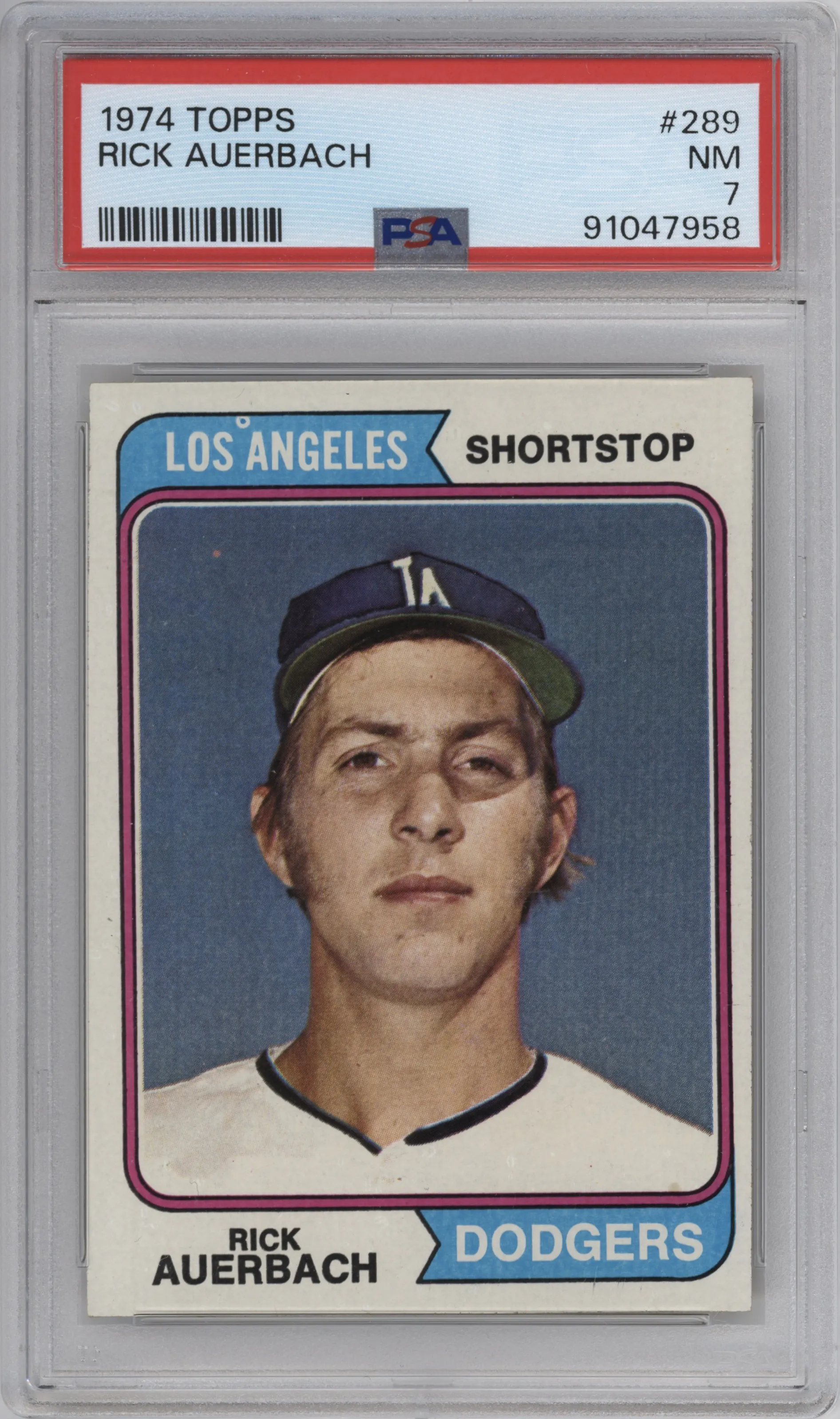 1974 Topps Rick Auerbach PSA 7
