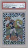 Anthony Richardson from the 2023 Donruss Optic set graded by PSA and given an overall grade of 10.