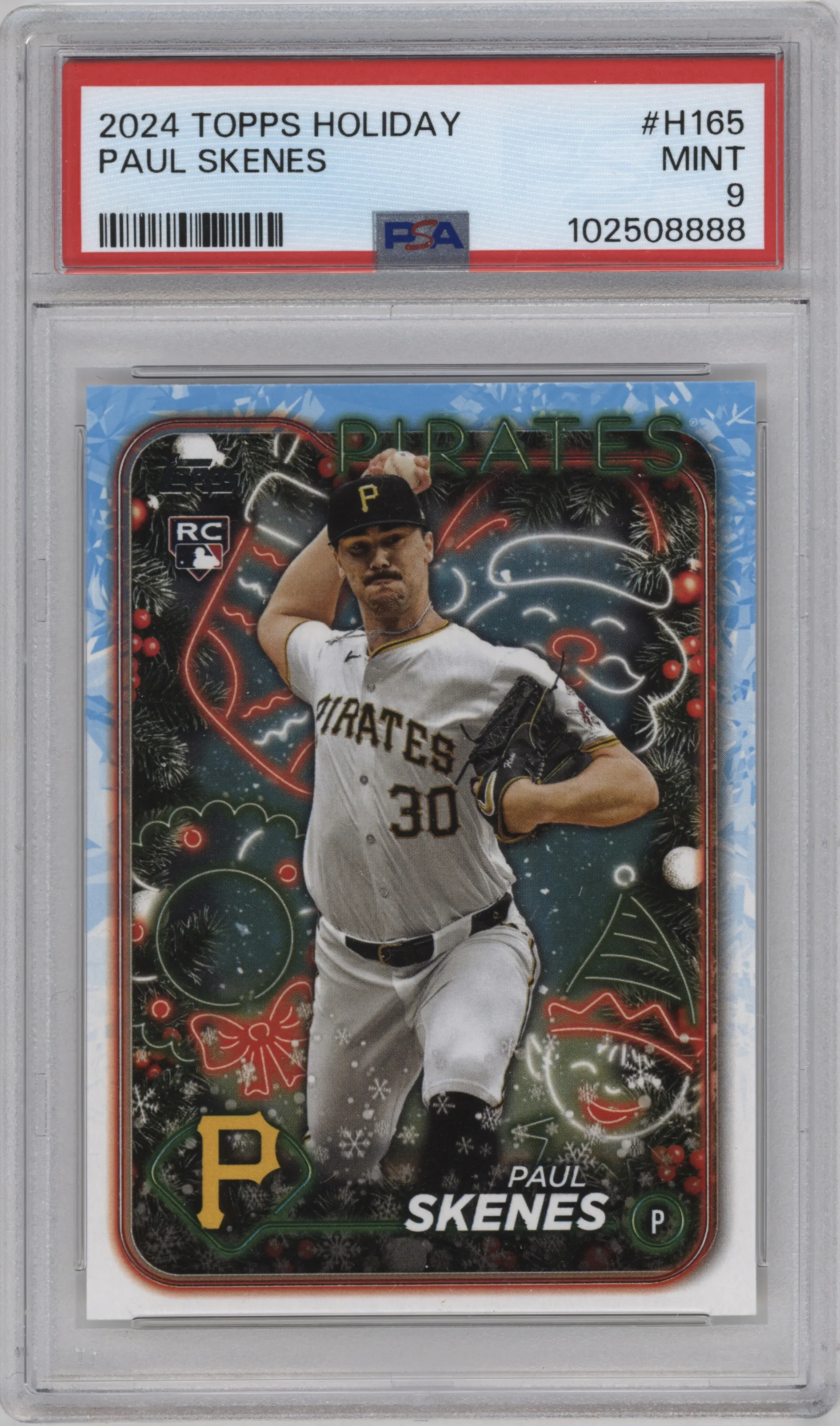 2024 Topps Holiday Paul Skenes PSA 9