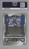 Puka Nacua from the 2023 Panini Prizm set featuring a Silver Prizm parallel graded by PSA and given an overall grade of 10.