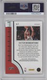 Victor Wembanyama from the 2023-24 Panini Mosaic set graded by PSA and given an overall grade of 10.