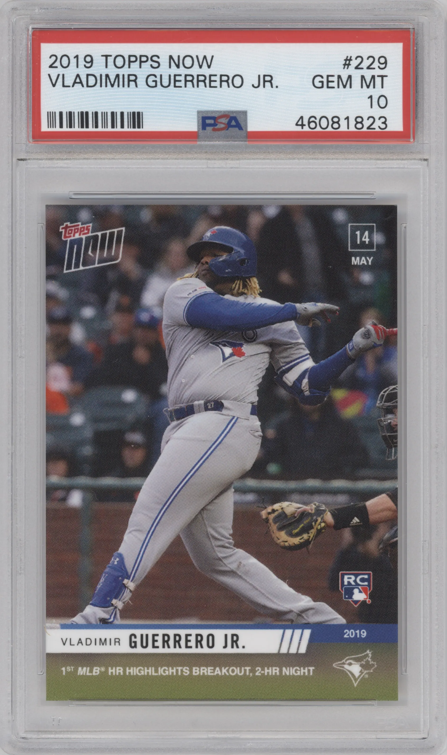 2019 Topps Now Vladimir Guerrero Jr. PSA 10
