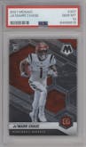 Ja'Marr Chase from the 2021 Panini Mosaic set graded by PSA and given an overall grade of 10.