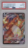 Charizard VMAX from the 2020 Pokemon SWSH set graded by PSA and given an overall grade of 10.