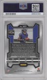 Zay Flowers  from the 2023 Panini Prizm set featuring a Disco parallel graded by PSA and given an overall grade of 10.
