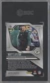 Matt LaFleur from the 2024 Panini Prizm set featuring a White Prizm parallel graded by SGC and given an overall grade of 10.