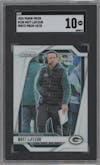 Matt LaFleur from the 2024 Panini Prizm set featuring a White Prizm parallel graded by SGC and given an overall grade of 10.
