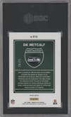 DK Metcalf from the 2021 Panini Donruss Optic set featuring a Black Pandora parallel graded by SGC and given an overall grade of 10.