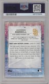 Jackson Merrill from the 2021 Bowman’s Best set graded by PSA and given an overall grade of 10.