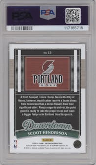 Scoot Henderson from the 2023-24 Panini One and One set graded by PSA and given an overall grade of 10.