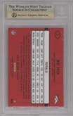Bo Nix from the 2024 Donruss Optic set graded by Beckett and given an overall grade of 9.5.