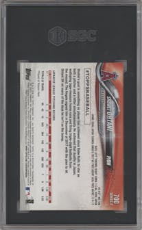 Shohei Ohtani from the 2018 Topps Series 2 set graded by SGC and given an overall grade of 9.5.