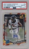 Will Anderson Jr from the 2023 Clearly Donruss set featuring a Vintage Stripes parallel graded by PSA and given an overall grade of 10.