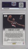 Damian Lillard from the 2012-13 Panini Prizm set graded by PSA and given an overall grade of 9.