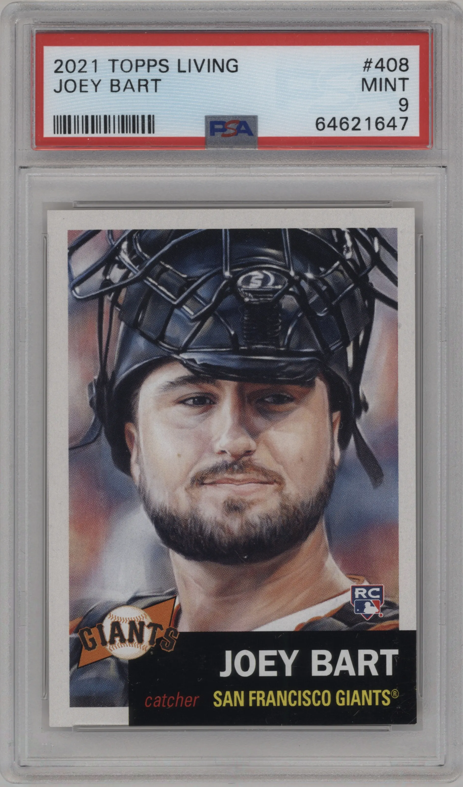 2018 Ultimate Topps Living Set 2021 Joey Bart PSA 9