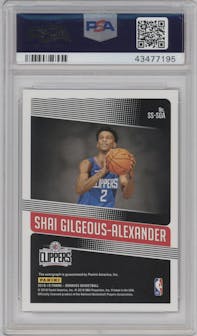 Shai Gilgeous-Alexander from the 2018-19 Panini Donruss  set graded by PSA and given an overall grade of 10.