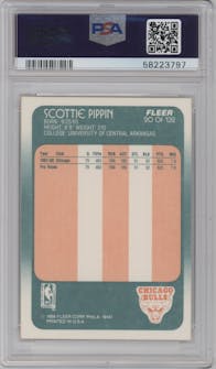 Scottie Pippen from the 1988-89 Fleer set graded by PSA and given an overall grade of 9.
