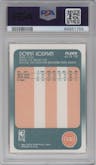 Dennis Rodman from the 1988-89 Fleer set graded by PSA and given an overall grade of 7.