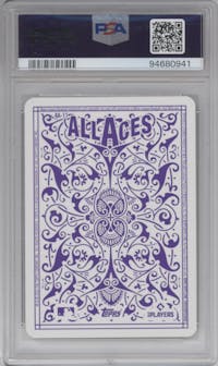 Shohei Ohtani from the 2023 Topps set graded by PSA and given an overall grade of 9.