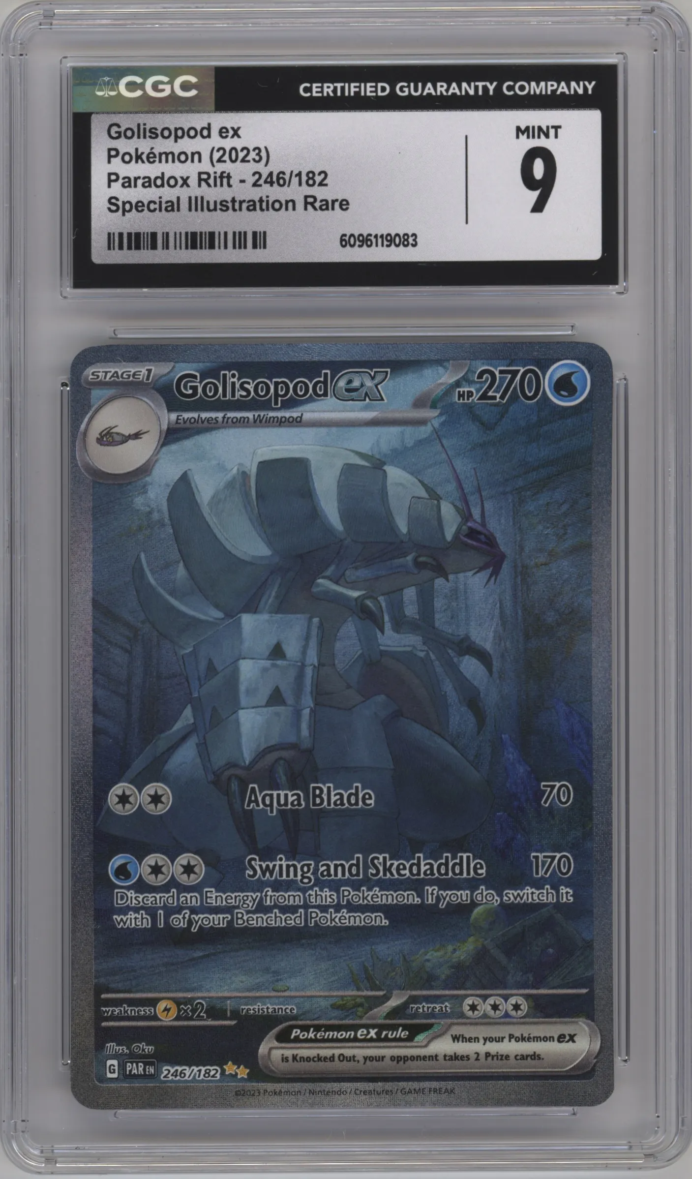 2023 Pokemon SV Paradox Rift Golisopod ex #246 CGC 9