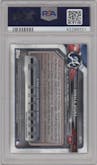 Ronald Acuna from the 2018 Bowman Chrome Mega Box set graded by PSA and given an overall grade of 10.