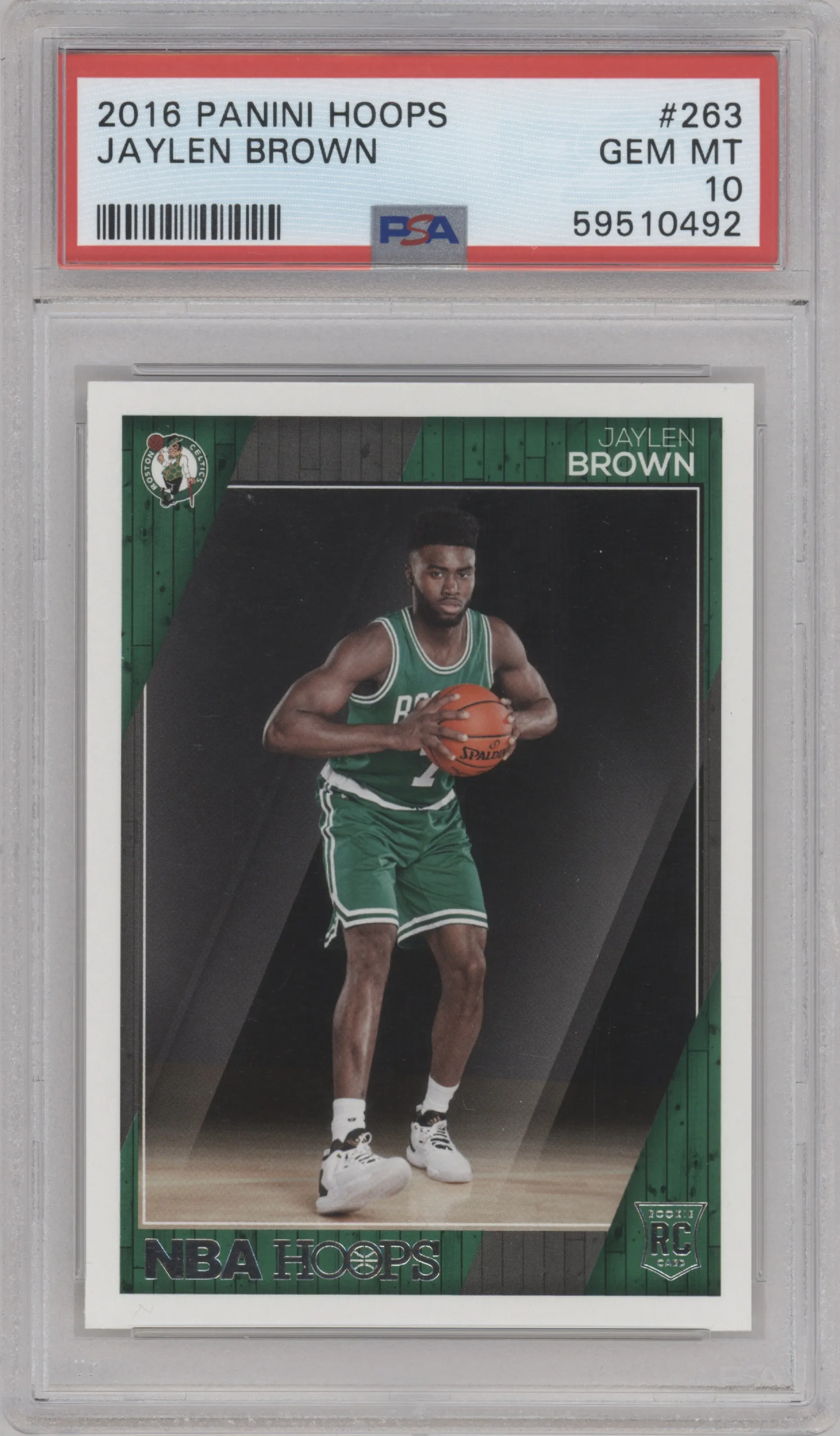 2016 Panini NBA Hoops Jaylen Brown PSA 10