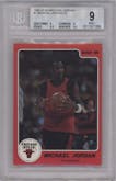 Michael Jordan from the 1986 Star Michael Jordan set graded by Beckett and given an overall grade of 9.