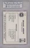 Michael Jordan from the 1986 Star Michael Jordan set graded by Beckett and given an overall grade of 9.
