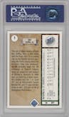 Ken Griffey Jr. from the 1989 Upper Deck set graded by PSA and given an overall grade of 10.