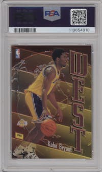 Michael Jordan/Kobe Bryant from the 1998-99 Topps set graded by PSA and given an overall grade of 10.