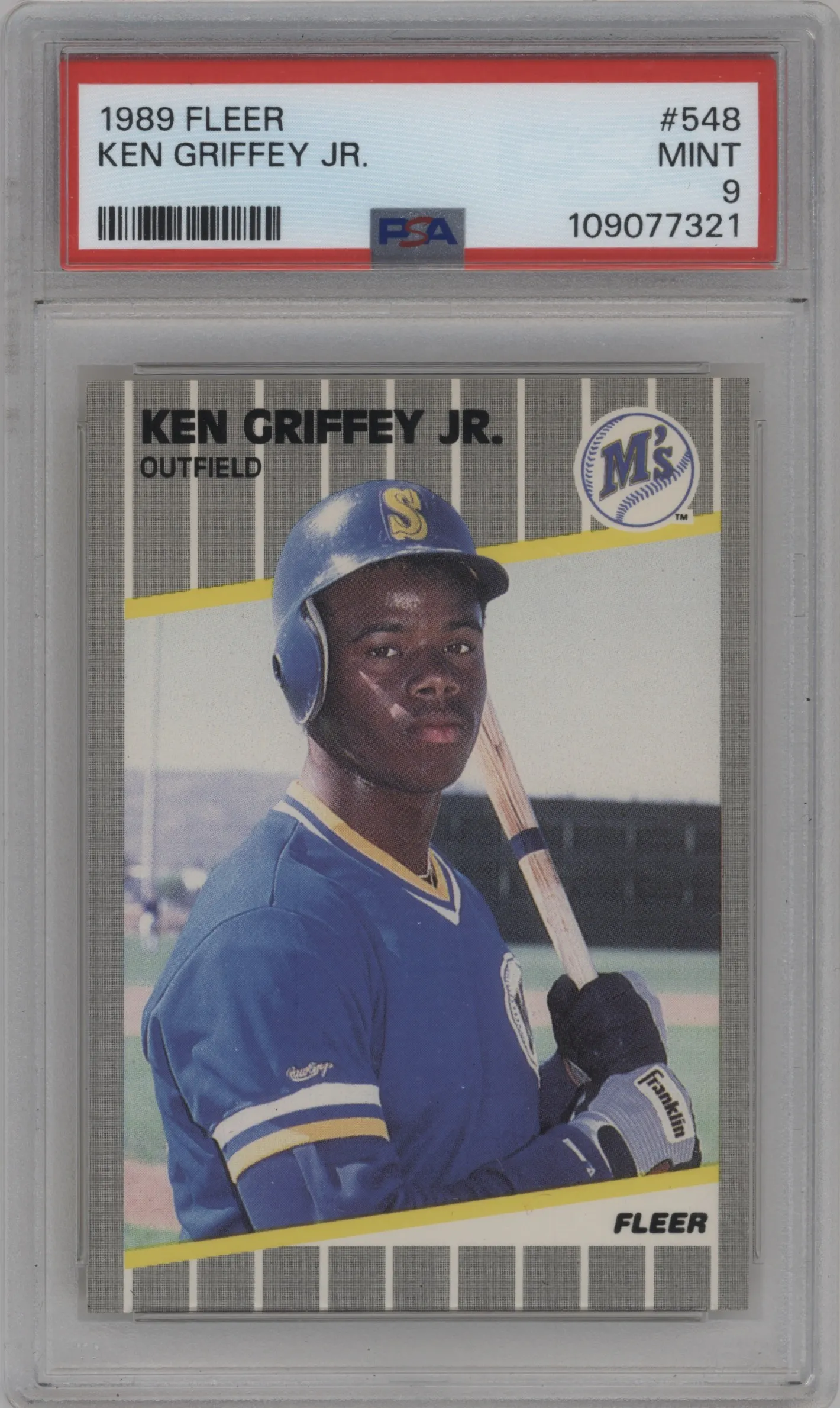 1989 Fleer Ken Griffey Jr. PSA 9