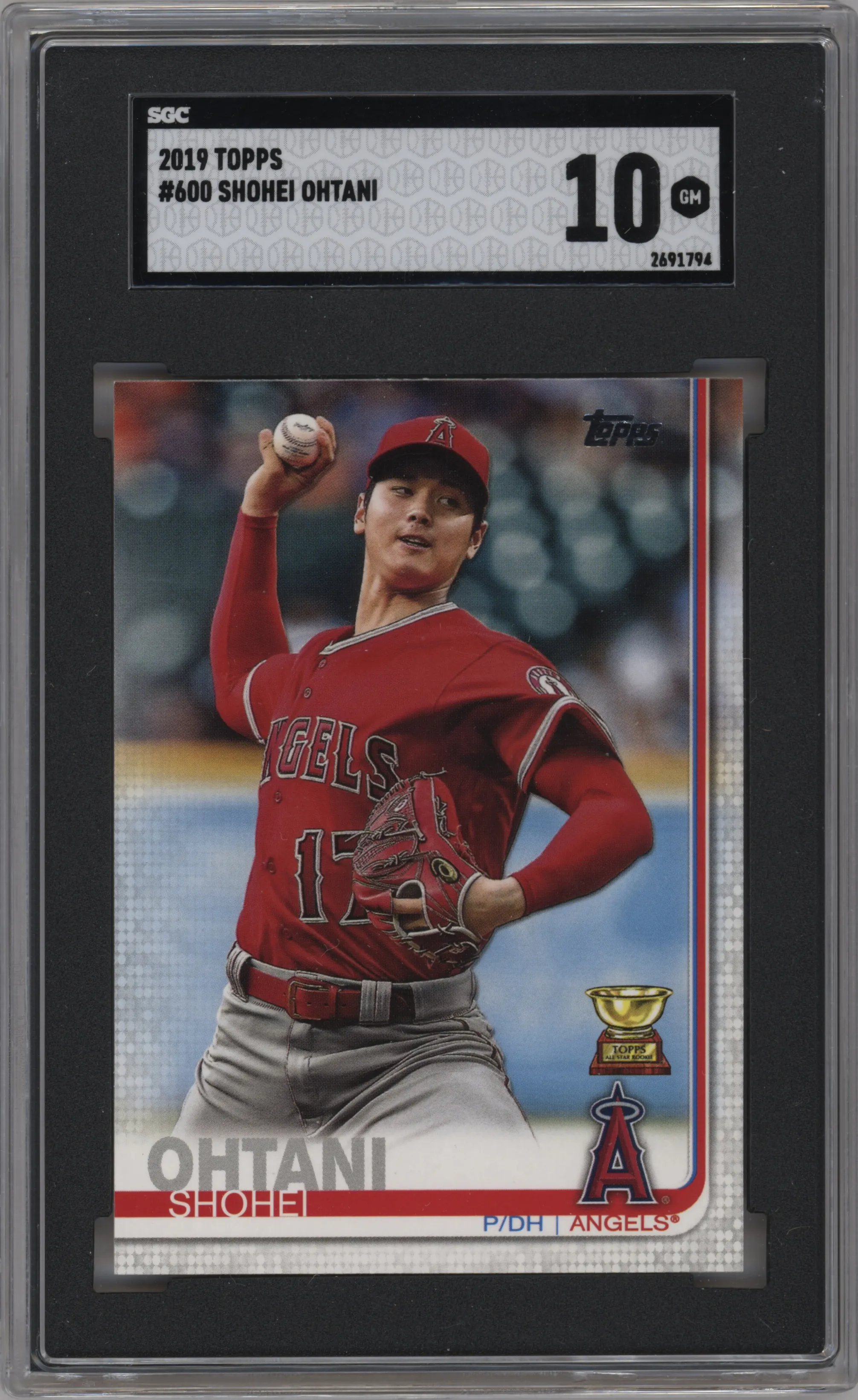 2019 Topps Series 2 Shohei Ohtani #600 SGC 10