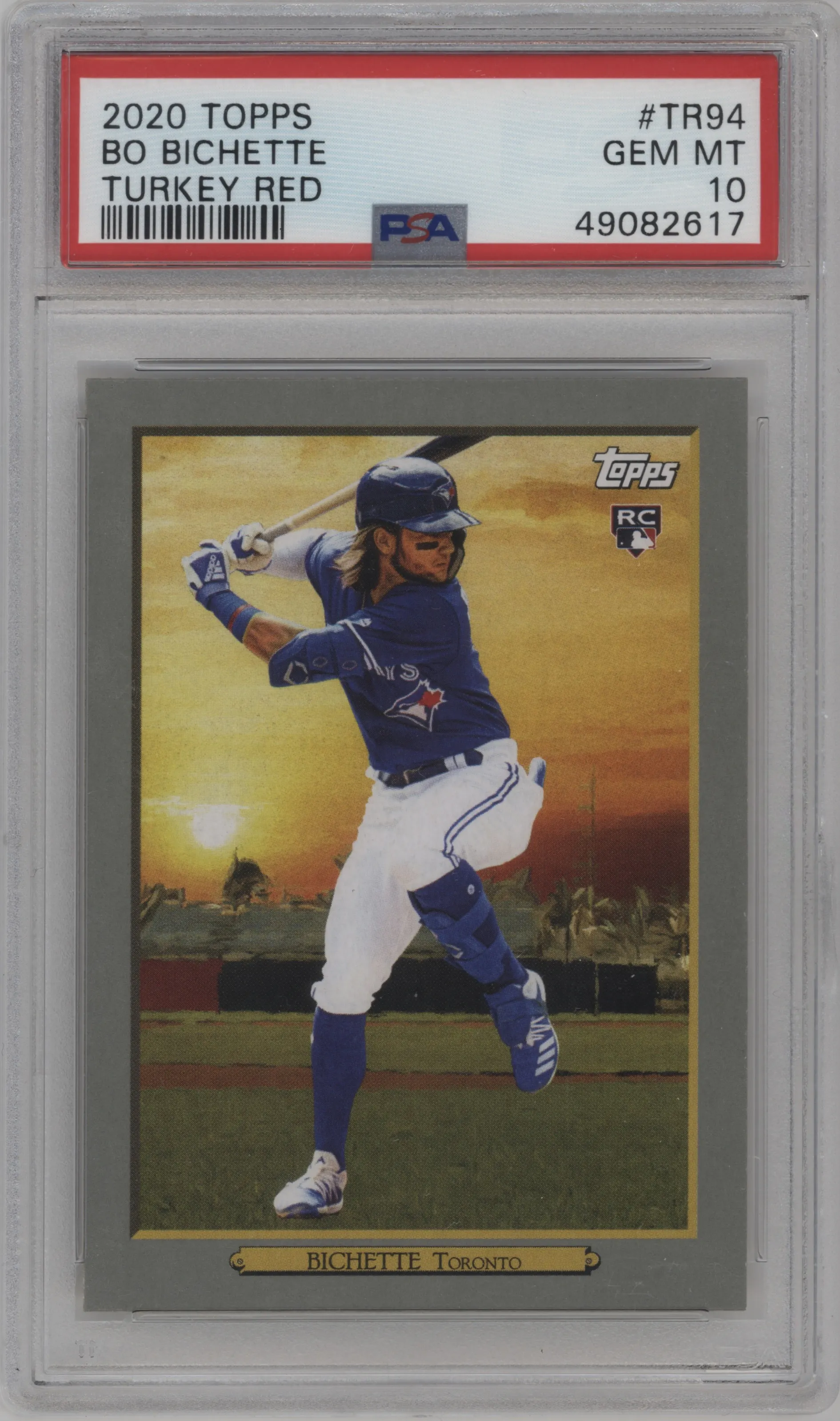2020 Topps Series 1 Turkey Red Bo Bichette PSA 10