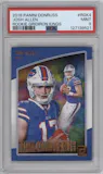 Josh Allen from the 2018 Panini Donruss set graded by PSA and given an overall grade of 9.