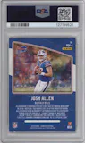 Josh Allen from the 2018 Panini Donruss set graded by PSA and given an overall grade of 9.