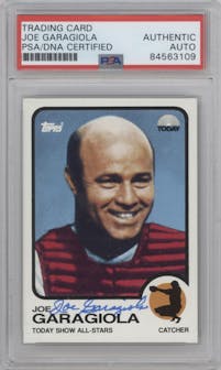 Joe Garagiola from the 1991 Topps Today Show All-Stars set graded by PSA and given an overall grade of 0.