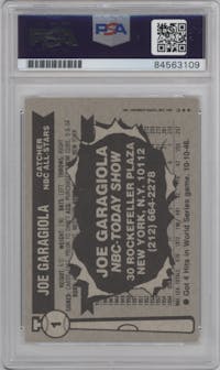 Joe Garagiola from the 1991 Topps Today Show All-Stars set graded by PSA and given an overall grade of 0.