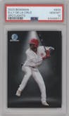 Elly De La Cruz from the 2023 Bowman  set graded by PSA and given an overall grade of 10.