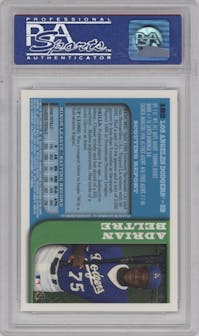 Adrian Beltre from the 1997 Bowman Chrome set graded by PSA and given an overall grade of 9.