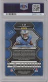  Jahmyr Gibbs from the 2023 Panini Mosaic set featuring a Reactive Blue parallel graded by PSA and given an overall grade of 10.