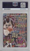Shaquille O'Neal from the 1995-96 Flair set graded by PSA and given an overall grade of 10.