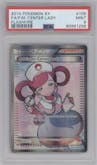 Pokemon Center Lady from the 2014 Pokemon XY set graded by PSA and given an overall grade of 9.