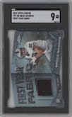 Brock Bowers from the 2024 Topps Chrome set graded by SGC and given an overall grade of 9.