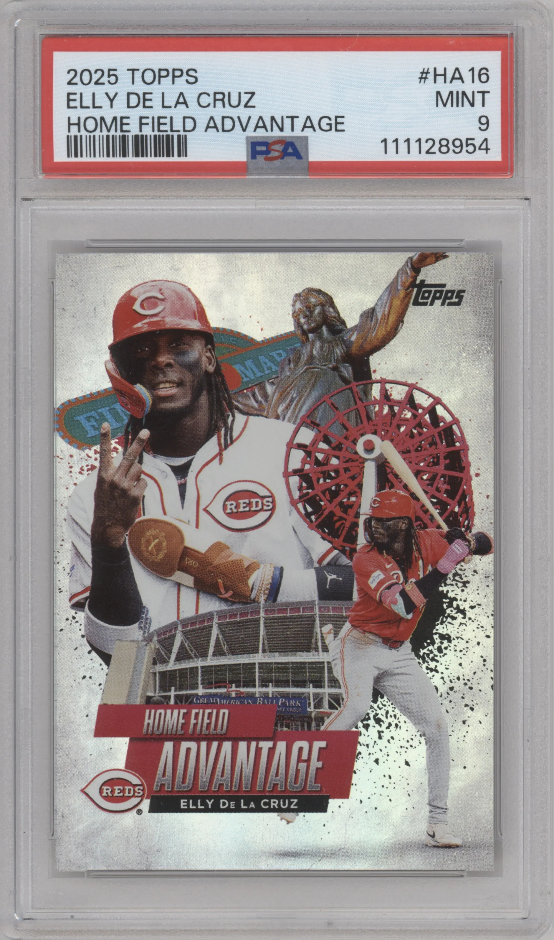 2025 Topps Homefield Advantage Elly De La Cruz #HA-16 PSA 9